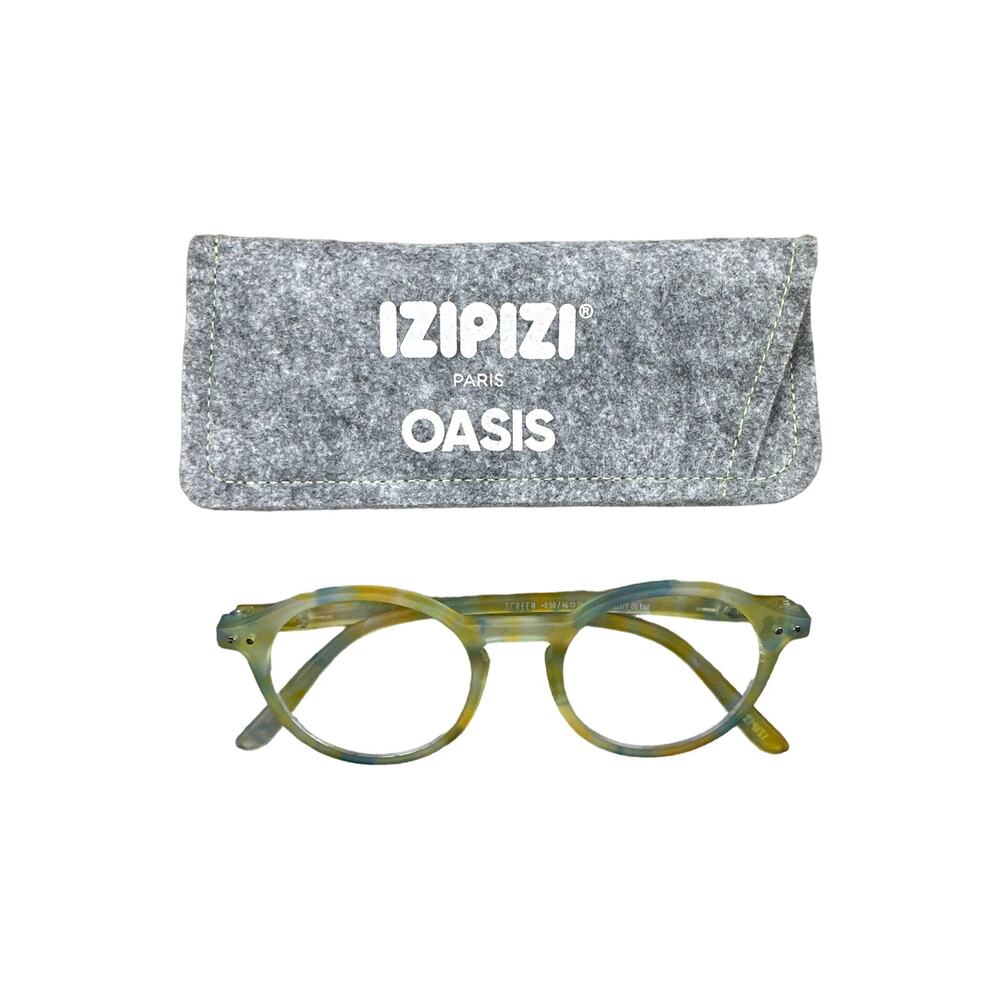 Izipizi Paris - Oasis Collection #A Jotful Cloud Sunglasses in Green & Yellow